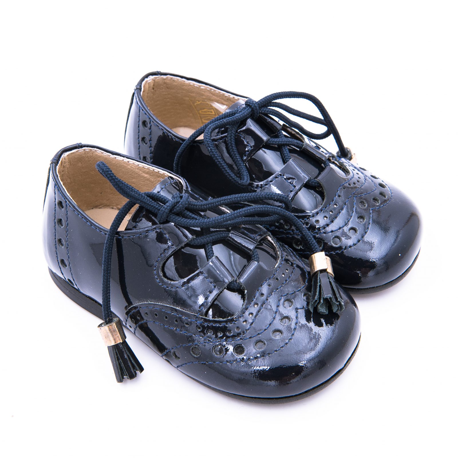 Zapato Galés Charol Cordón Borlas | Zapatitos