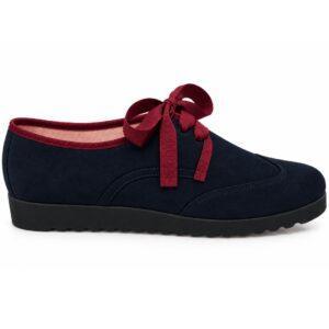 Zapato Vestir Tipo Blucher Bicolor Con Lazo