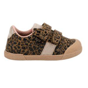 Zapatillas Respetuosas con Cierre de Velcro en Leopardo Igor