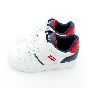 Deportivo blanco de velcro con gomas de LEVIS