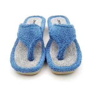 Zapatilla Tipo Chancla En Algodón Toalla Con Suela Microporosa