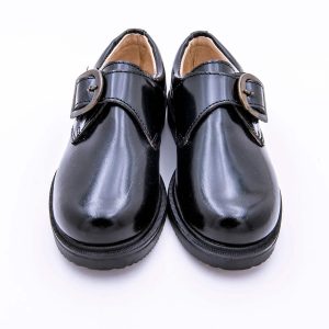 Zapato Hebilla Piel Brillo