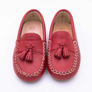 Mocasín Borlas Piel