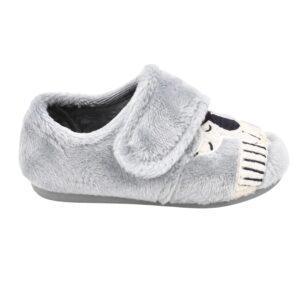 Zapatilla de casa cerrada con cierre de velcro con dibujo PERRITO BONJOURI