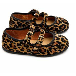 Merceditas Respetuosa Doble Hebilla Leopardo