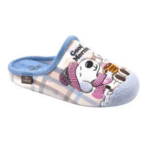 Zapatilla descalza de algodón con dibujo snoopy good morning