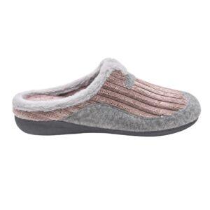 Zapatillas de casa para mujer abierta con forro calido
