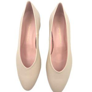 Zapato salón en punta en napa piel con tacón de 3cm