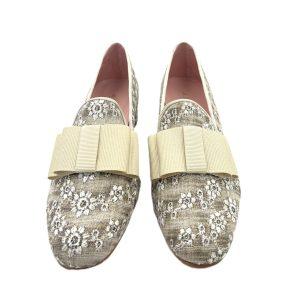 Slippers o Zapato Para Mujer De Vestir Con Adorno De Lazo Zapatero estampado floral