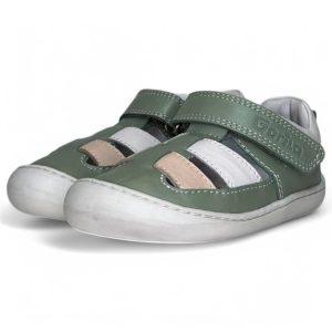 Sandalia piel barefoot o respetuosa con velcro Gorila