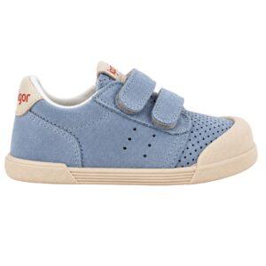 Zapatilla Tennis barefoot de ante con velcro IGOR