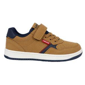 Zapatilla Deportiva En Serraje Piel Con Cintas Elásticas y Velcro Levi´s