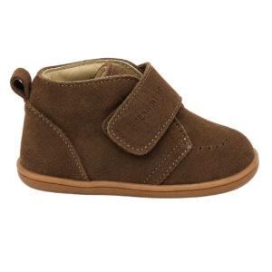 Botita Respetuosa En Piel Ante Con Velcro Blanditos