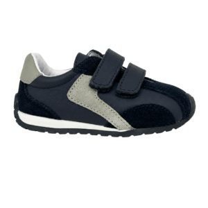 Zapatilla Deportiva Respetuosa Piel y Ante Con Doble Velcro Blanditos